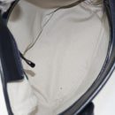 BURBERRY Blue Label Tote Bag Canvas Leather White Silver Auth am9464-12