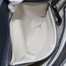 BURBERRY Blue Label Tote Bag Canvas Leather White Silver Auth am9464-21