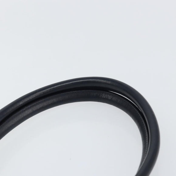 BURBERRY Blue Label Tote Bag Canvas Leather White Silver Auth am9464