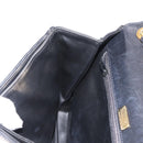 BALLY Quilted Chain Shoulder Bag Leather Black Gold Auth am9465-19