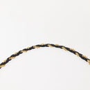 BALLY Quilted Chain Shoulder Bag Leather Black Gold Auth am9465-8