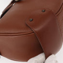 Chloe Shoulder Bag Leather Brown Gold Auth am9467V-9