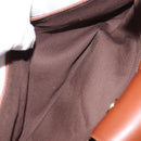 Chloe Shoulder Bag Leather Brown Gold Auth am9467V-21