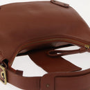 Chloe Shoulder Bag Leather Brown Gold Auth am9467V-6