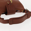 Chloe Shoulder Bag Leather Brown Gold Auth am9467V-7