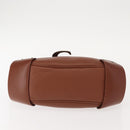 Chloe Shoulder Bag Leather Brown Gold Auth am9467V-5