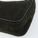 PRADA Sports Accessory Pouch Wool Khaki Auth am9470-15