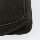 PRADA Sports Accessory Pouch Wool Khaki Auth am9470-18