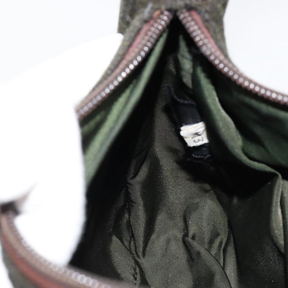 PRADA Sports Accessory Pouch Wool Khaki Auth am9470