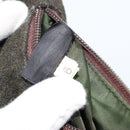 PRADA Sports Accessory Pouch Wool Khaki Auth am9470-12