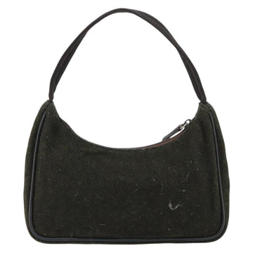 PRADA Sports Accessory Pouch Wool Khaki Auth am9470 - 0