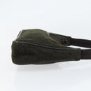 PRADA Sports Accessory Pouch Wool Khaki Auth am9470-3