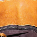 Chloe Saskia Hand Bag Leather 2way Brown Gold Auth am9472-20