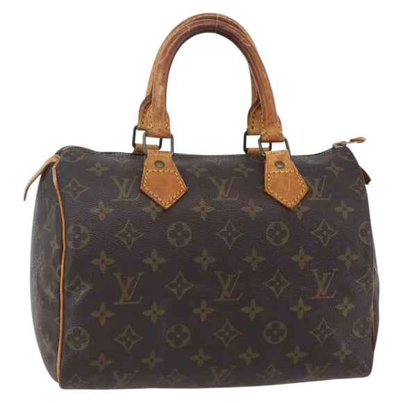 LOUIS VUITTON Monogram Speedy 25 Hand Bag M41528 LV Auth am9473