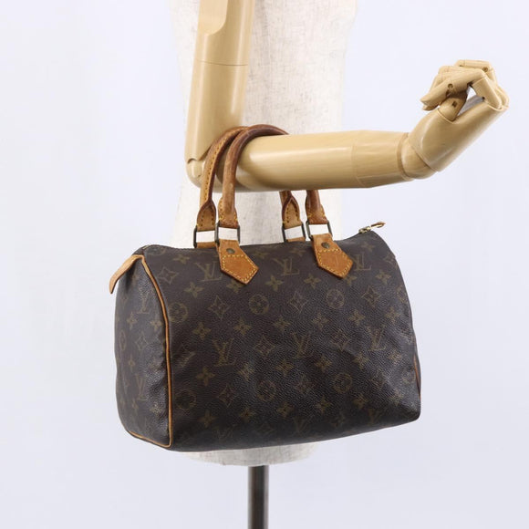 LOUIS VUITTON Monogram Speedy 25 Hand Bag M41528 LV Auth am9473