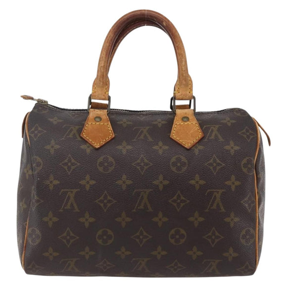 LOUIS VUITTON Monogram Speedy 25 Hand Bag M41528 LV Auth am9473