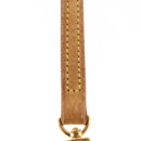 LOUIS VUITTON Shoulder Strap Leather 49.2"" Beige LV Auth am9478-7
