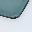 HERMES Dogon Long Wallet Leather Light Blue Silver Auth am9479-16