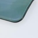 HERMES Dogon Long Wallet Leather Light Blue Silver Auth am9479-14