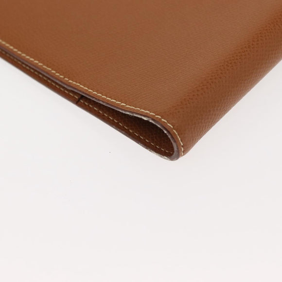 HERMES Epsom Agenda GM Day Leather Brown Auth am9480V