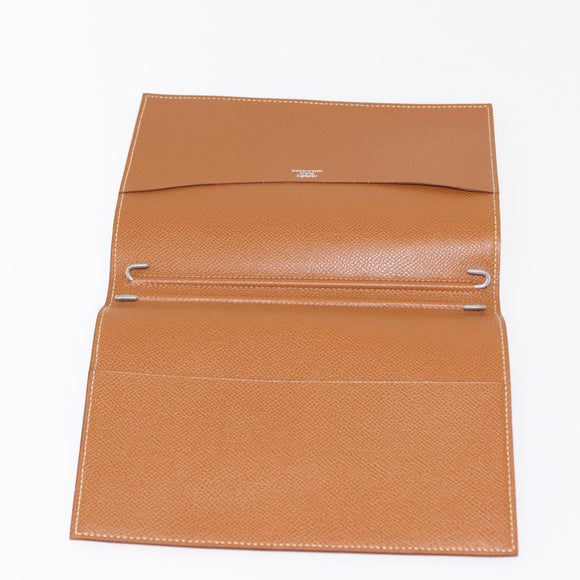 HERMES Epsom Agenda GM Day Leather Brown Auth am9480V