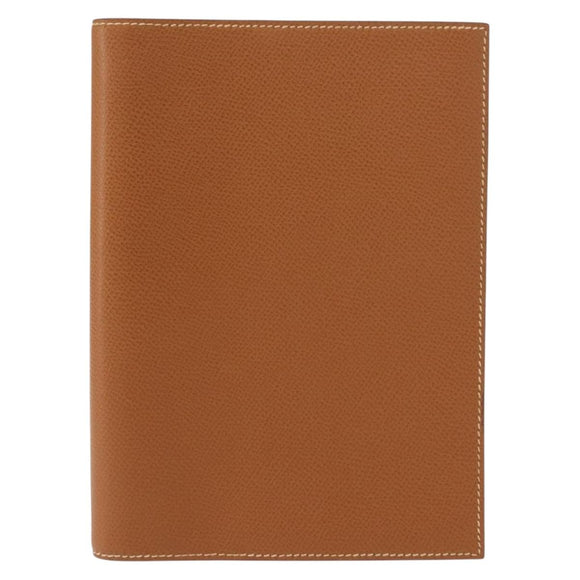 HERMES Epsom Agenda GM Day Leather Brown Auth am9480V