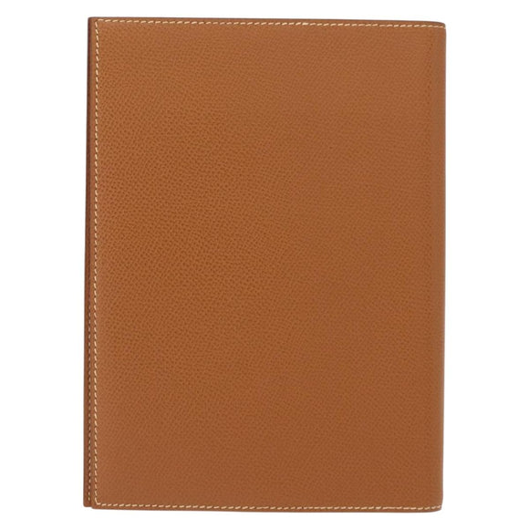 HERMES Epsom Agenda GM Day Leather Brown Auth am9480V