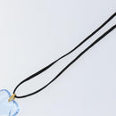 Baccarat Necklace Crystal Glass Light Blue Auth am9481-10