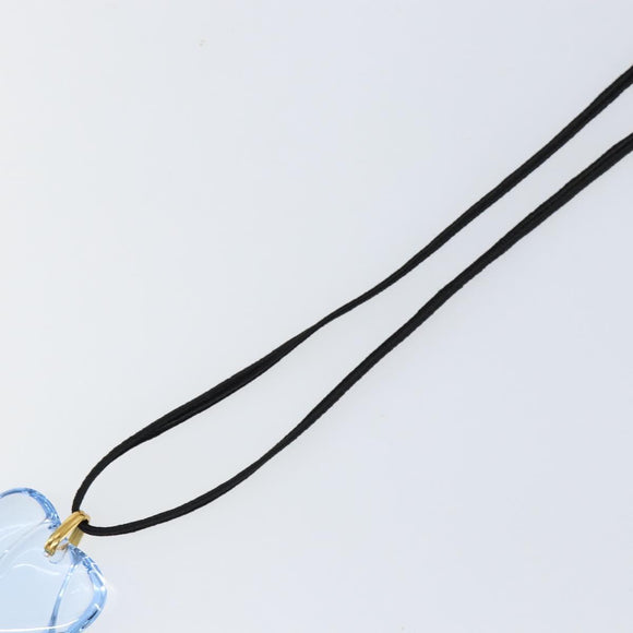 Baccarat Necklace Crystal Glass Light Blue Auth am9481