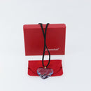 Baccarat Necklace Crystal Glass Light Blue Auth am9481-13