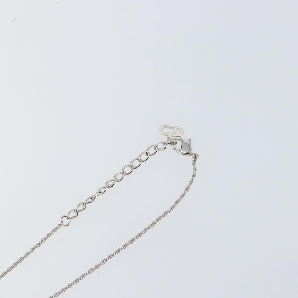 Christian Dior Necklace metal Silver Auth am9482