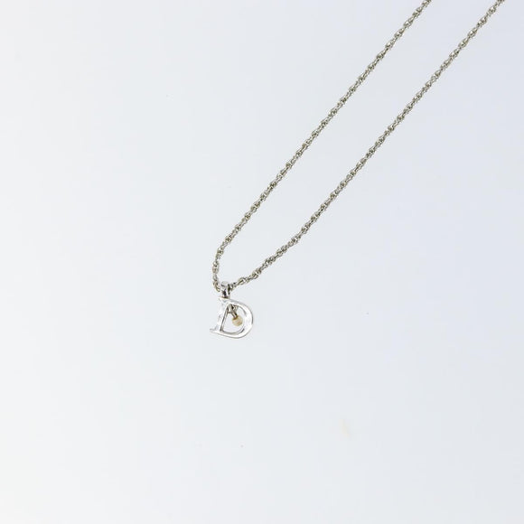Christian Dior Necklace metal Silver Auth am9482