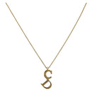 Christian Dior Chain Necklace metal Gold Tone Auth am9483-1