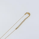 Christian Dior Chain Necklace metal Gold Tone Auth am9483-5