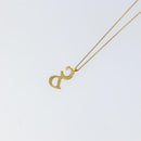 Christian Dior Chain Necklace metal Gold Tone Auth am9483-8