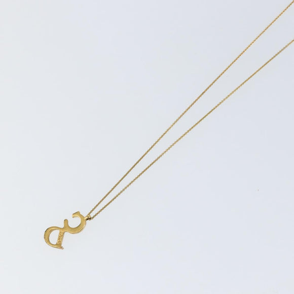 Christian Dior Chain Necklace metal Gold Tone Auth am9483