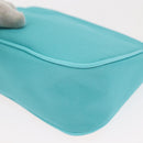 BURBERRY Nova Check Handkerchief Pouch Canvas 2 Set Light Blue Silver Auth am9484-11