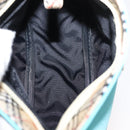 BURBERRY Nova Check Handkerchief Pouch Canvas 2 Set Light Blue Silver Auth am9484-14