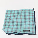 BURBERRY Nova Check Handkerchief Pouch Canvas 2 Set Light Blue Silver Auth am9484-18