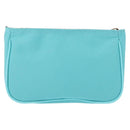 BURBERRY Nova Check Handkerchief Pouch Canvas 2 Set Light Blue Silver Auth am9484-3