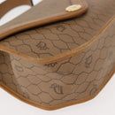 Christian Dior Honeycomb Canvas Hand Bag PVC Leather 2way Beige Gold Auth am9485-10