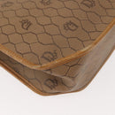 Christian Dior Honeycomb Canvas Hand Bag PVC Leather 2way Beige Gold Auth am9485-16