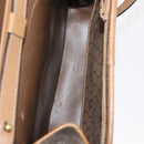 Christian Dior Honeycomb Canvas Hand Bag PVC Leather 2way Beige Gold Auth am9485-12