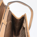 Christian Dior Honeycomb Canvas Hand Bag PVC Leather 2way Beige Gold Auth am9485-20