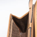 Christian Dior Honeycomb Canvas Hand Bag PVC Leather 2way Beige Gold Auth am9485-21