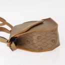 Christian Dior Honeycomb Canvas Hand Bag PVC Leather 2way Beige Gold Auth am9485-4