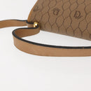 Christian Dior Honeycomb Canvas Hand Bag PVC Leather 2way Beige Gold Auth am9485-7