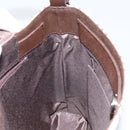 BURBERRY Nova Check Shoulder Bag Canvas Leather Beige Silver Auth am9486V-18