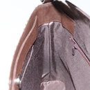 BURBERRY Nova Check Shoulder Bag Canvas Leather Beige Silver Auth am9486V-19