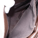 BURBERRY Nova Check Shoulder Bag Canvas Leather Beige Silver Auth am9486V-22